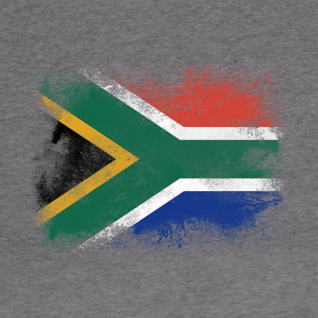 South Africa flag isolated by psychoshadow